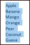 List