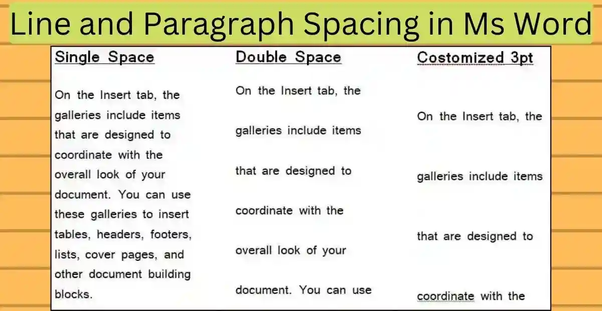 Line and paragraph spacing in ms word hindireadings