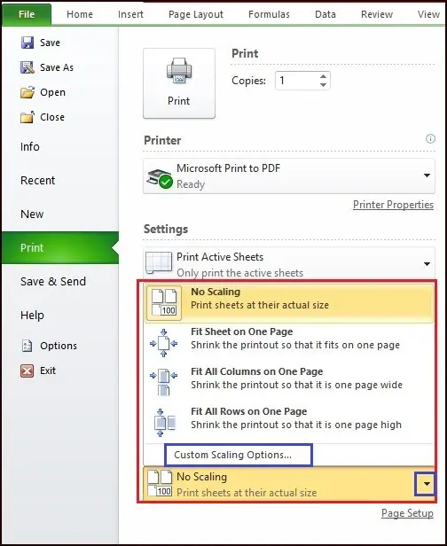 How to Print in Excel