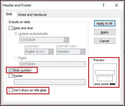 Slide Numbers