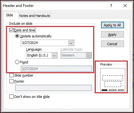 How to add Slide Numbers